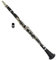 Classic B-Klarinette Klarinette Mit 18 Tasten G-Stimmung Ebenholzklarinette Versilberte Tasten Professionelles Musikinstrument Mit Koffer