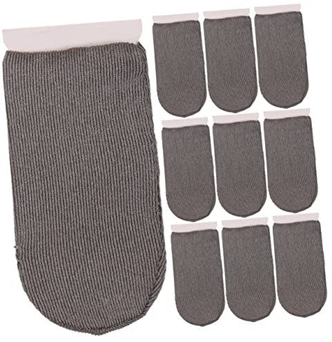 OKUMEYR Elastic Fiber Game Finger Cots 10 Pack Thumb Sleeves for Mobile Gaming Finger Gloves Touchscreen Cover Anti-slip and Comfortable