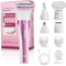 Rasierer Damen, 5-in-1 Epilierer Damen, Intimrasierer für Frauen, USB-Aufladung, Damenrasierer Elektrisch, mit Digitaler Anzeige, Damen Rasierer, für Körper, Achseln, Bikini, Augenbrauen und Nase-Lila