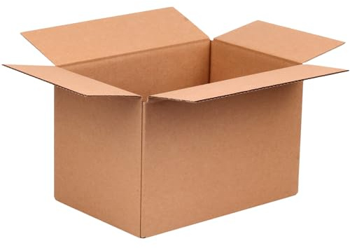 Faltkarton 300x200x200 mm | 1-wellig B-Welle Versandkarton klein für DHL Päckchen | DPD S | GLS S | Hermes S Paket | Verpackungskarton Kartons E-Commerce, small business Paket Karton - 100 Stück
