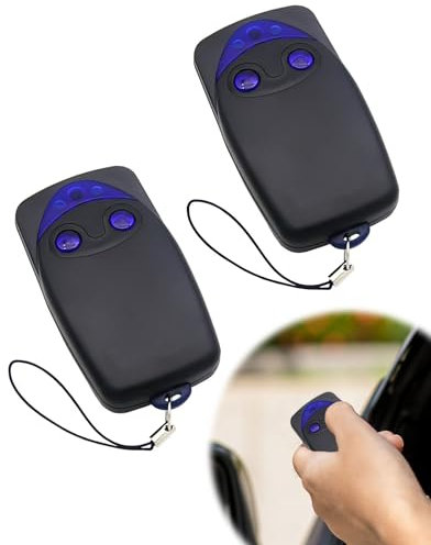 Mando Garaje Universal para Nice Flo2r-s 2Pcs Mando Garaje Clonador 2 Botones, Mandos Puerta Garaje 433,92 MHz para Nice Automated Gate, Compatibles con Receptores FLOXIR FLOXR FLOX2R OXI OX2
