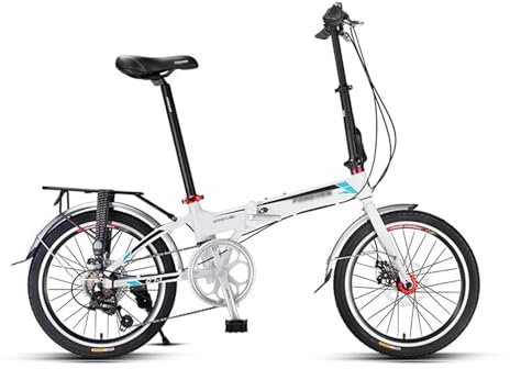 TLLCHYL 20 Zoll 7-Gang-Klapprad für Erwachsene Ultraleichtes Und Tragbares Schaltfahrrad City Commuter Fahrrad für Männer Und Frauen, Keine Installation(Style1)