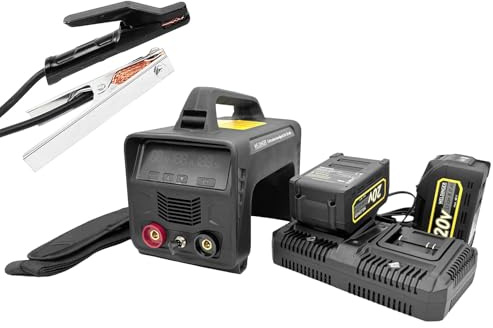 WELDINGER MMA AKKU Elektroden-Schweißinverter EM 120 akku 5-120 A mit Akkus Ladegerät