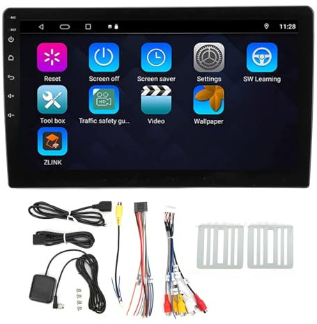Torvex Car Multimedia Player, 10.1in DVD Radio GPS Navigation Compatible con Android 10.0 12V, Unidad de Audio de Vehículo Universal