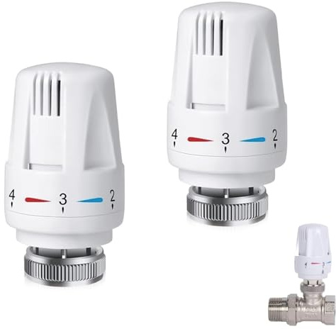 2 Stück Heizkörperthermostat, M30 X 1.5 Thermostat Heizung, Heizkörper Thermostat, Für Energieeffizienz Und Temperaturregelung in Büro Und Zuhause