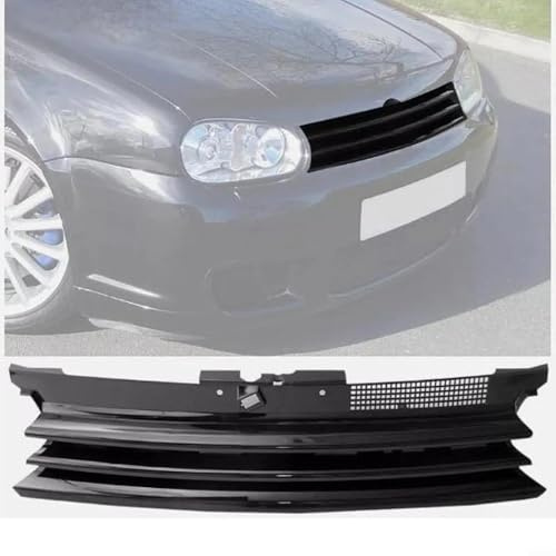 NbgrvB Griglia paraurti anteriore in ABS per Golf 4 MK4 GTI R32 1997-2004, montaggio diretto della griglia superiore, parte 1J0853655G