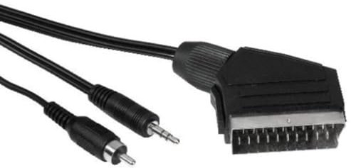 Hama 3,5-mm-Klinkenstecker Stereo + Cinch-St. - Scart-St., 10 m