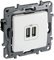 Legrand, Enchufe USB pared doble, NILOE, Blanco