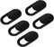 Webcam Cover 0.7mm THIN - Web Camera Cover for Laptop, Desktop, PC, Macboook Pro, iMac, Mac Mini, Computer, Smartphone, Protect Your Privacy and Securtiy, Strong Adhensive (Black(3pack))