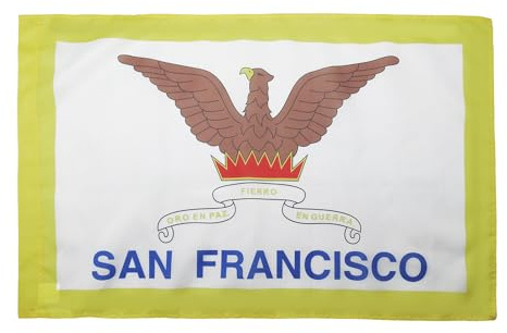 AZ FLAG Flagge San Francisco 90x60 cm San Francisco Polyester 100D Hohlsaum