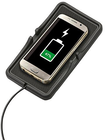 Cartrend 90128 Wireless-Charger-kabelloses Laden für alle Qi-fähige Geräte, wie Samsung Galaxy S6, Microsoft Lumia (830, 920, 928, 930, 950 / XL/Dual-SIM, 1520), Google Nexus ab 4, LG G3