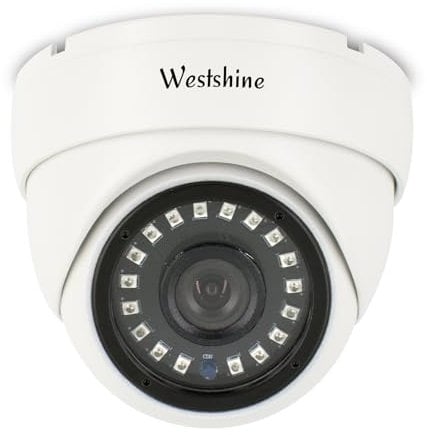 WESTSHINE Telecamera dome 5MP AHD Telecamera dome 4MP TVI/CVI IR Nightvision Obiettivo HD 2.8mm Ampio angolo di visione Indoor-Fit per 5MP AHD DVR 4MP TVI/CVI DVR e 960H DVR