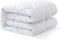 IMFAA Quilted Mattress Protector - Extra Deep Stretch Skirt– Mattress Topper – Anti Allergy and Breathable Fitted Mattress Cover. (White, Double(137x190+40) Cm)