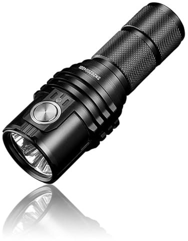 IMALENT MS03 Brightest LED Torch 13000 Lumens, Tactical Using 3 Pcs CREE XHP70.2 LEDs, Rechargeable Torch Led Super Bright, Powerful for Police Duty, Walking Dog and Outdoor
