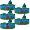 HAND-PRO Pulsera bandera gitana Pack (x4) Pulsera de tela Orgullo personal