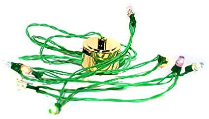 Melody Jane Puppenhaus 8 Farbig Flackernde Lichter 1:12 LED Batterie Weihnachten Beleuchtung