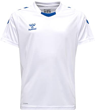 hummel Core XK Poly Trikot Kids Weiß weissblau, 16 (176) Kinder