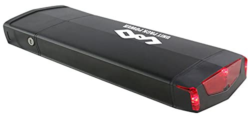 DICHOU Batteria Ebike per portapacchi posteriore da 36 V 13 Ah con caricabatterie da 2 A Batteria agli ioni di litio per motore bici da 500 W 350 W 250 W (senza portapacchi)