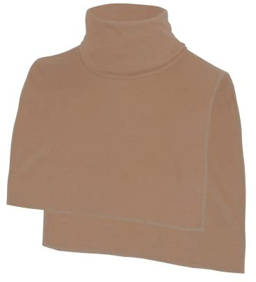 wobera ANGORA flauschiger Nackenwärmer mit Rollkragen/Rollkrageneinsatz mit 50% Angora, 30% Schurwolle und 20% Polyamid (Farbe: beige)