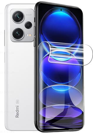 2pcs película de hidrogel para Xiaomi Redmi Note 12 Pro/Pro+ 5G 6.67 | Protector de Pantalla de gel Flexible de Alta Sensibilidad a Prueba de Explosión HD TPU Desbloqueada con Huellas Digitales