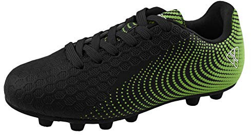 Vizari Stealth Fußballschuhe für festen Boden, leicht, langlebig und bequem, Jugend-Fußballschuhe mit hervorragender Traktion, Jungen-Fußballschuhe mit gepolsterter Ferse und Anti-Stretch-Futter,