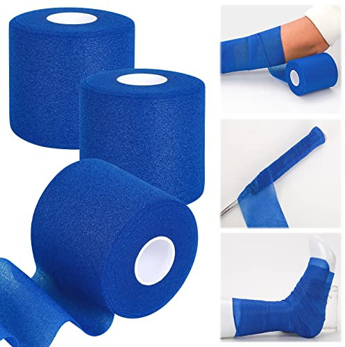 3 Pcs Foam Underwrap Power Underwrap Wrap Farbig zur Haarfixierung Unterverband aus Schaumstoff Bandage Fixierband sport fixierbinde elastische Binde für Reha-und Haltungstraining