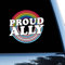 Gay Pride LGBT Equality Lesbisches Auto-Aufkleber Fensteraufkleber Proud Ally Gay Lesben Vinyl Aufkleber für Autos LKW LGBT Pride Autoaufkleber 15,2 cm