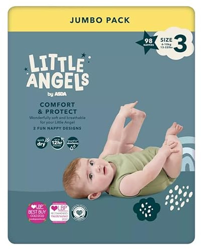 ASDA Little Angels Windeln, Größe 3, 98 Stück