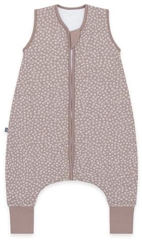 emma & noah Baby Schlafsack mit Füßen 1.0 TOG, Ganzjahres Schlafsack mit Beinen für den Frühling, Sommer und Herbst, 100% Bio-Baumwolle, Oeko-TEX Zertifiziert (Blume Berry, 70 cm)