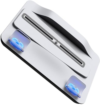 HEMOTON Kühl Und Ladestation Desktop-ladegerät Für Controller Ladeständer Mit Kontrollleuchte Kompatibel Spielkonsole Praktisches Zubehör Mit Blauer Dekorationsbeleuchtung