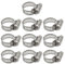 VAEIORP 10 pcs Colliers de serrage en acier inoxydable pour tuyaux d'engrenage tuyaux de carburant tuyaux de plomberie automobile colliers de serrage flexibles pour piscine