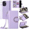 GoodcAcy Coque Huawei P20 avec Cordon,Etui Huawei P20,Flip Portefeuille Étui Cuir,[9 Porte Cartes] [Fermeture Magnétique] [Stand Fonction] -Violette