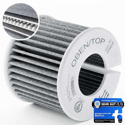 PUAKF Aktivkohlefilter [für Bora Pure] – Hochwertige Ersatz-Filter für PURU & PUXU Kochfeld mit Dunstabzug | 99% Geruchsneutralisierung – Aktiviertes Carbon aus Kokosschalen | BERFICO