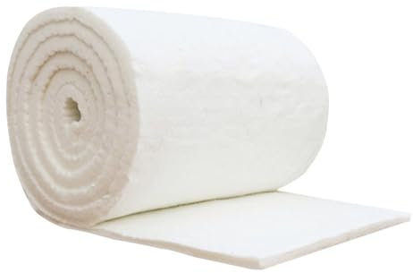 Keramikfasermatte - Hochtemperatur Isolierung Feuerfestes Baumwolldecke | Aluminiumsilikat, Hohe Temperatur, Faser, Feuerfest | Für Kamine Und Öfen - Auch Als Ofenrohr Isolierung