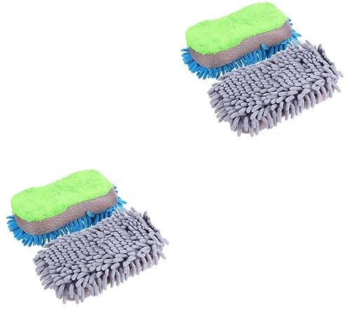 Healeved 2 Sätze Whiteboard-radierer Autowascheimer Schwämme Waschhandschuh Auto Reinigungswerkzeug Auto-reinigungsgerät Auto-Gadget Scheibenreinigungswerkzeug Schwamm 2 Stück * 2