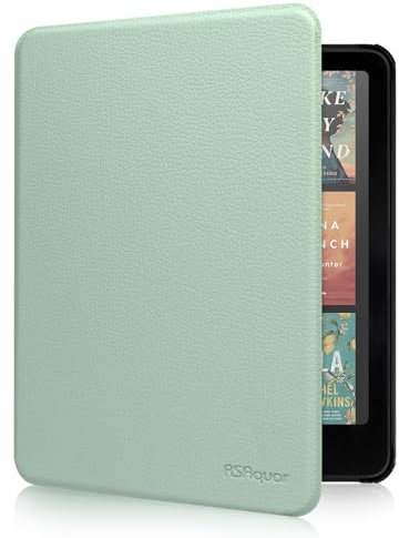 RSAquar Custodia per 7-Pollici All-New Kindle Paperwhite (12ª Generazione-2024) da e Kindle Colorsoft Signature Edition 2024, Copertura Protettiva Sottile con Auto Sleep/Wake - Agave Verde