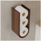 Soporte de pared de madera para múltiples rollos, estante de papel higiénico de repuesto, estante flotante de pared de nogal, estantes de almacenamiento colgantes para pañuelos (nogal)