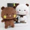 HOVCEH 2 Stück Bubu Dudu Kuscheltier, Bär Panda Bubu Dudu Kuscheltier, Pandabär Kuscheltier Kissen, Bubu Dudu Plüsch, Panda Kuscheltier Kawaii, Bubu Dudu Figur, Cartoon Panda Plüschtier Kindergeschenk