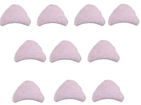 FCNBTTW 10/20/30 Stück Katzenohr-Form, gepolsterte Applikationen, zum Basteln, Kleidung, Nähen, Frauen-Haarspange, Applikationen