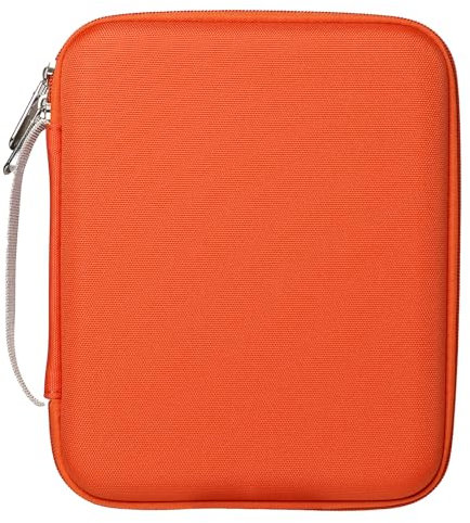 Woopais Kartenetui für Yoto Player Mini Hörbuch Karten Aufbewahrung, tragbare 120 Taschen, Amiibo Kartenbinder Ordner mit Reißverschluss für Yoto Reisen, Orange, 120 Pockets, Modern