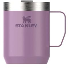 Stanley Classic Legendary Camp Mug Thermobecher 354 ml - Hält 1.5 Stunden Heiß - 3 Stunden Kalt - BPA-Frei - Spülmaschinenfest - Edelstahl Kaffeebecher To Go - Lilac Gloss