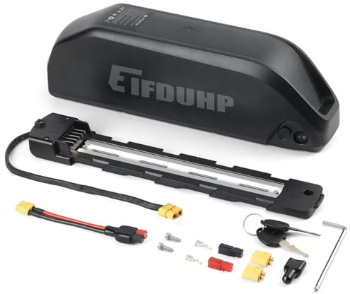 Batteria per Bicicletta Elettrica 48V 52V Batteria Ebike 20AH 25AH per 1500W-50W Motore Bici, con Base 5-Pin, Caricabatterie e Blocco Sicurezza (52V 20AH)