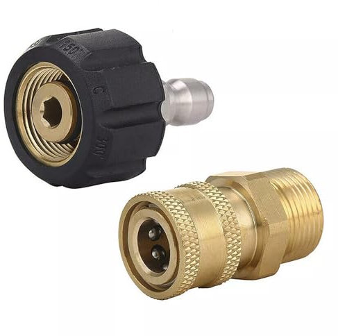 Crozgan M22-14 Pressure Washer Adapter Set 3/8 Quick Connect Swivel Accessories Adaptors Washer Adapter Kit Universal Quick Connect Set for High Pressure Cleaning Water Gun Parts Replacement
