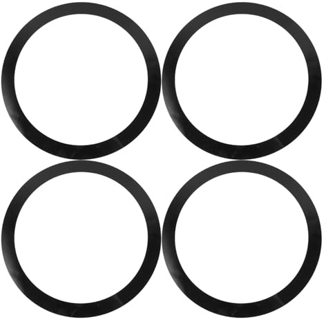 4 Stück Schlagzeug Übungsset mit Snare Drum, Schwarz | Polyacid Film, Geräuschkontrolle und Dämpfung, für Üben von Drum Kits, Einfache Anwendung
