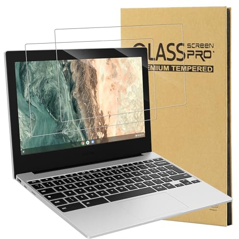 KZIOACSH 2 Pack Tempered Glass Screen Protector for Samsung Galaxy Chromebook Go 11.6 Inch, Ultra Clear 9H Hardness Touch Sensitive Anti-Scratch Anti-Fingerprint Protective Film