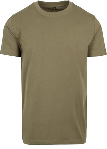 Build Your Brand T- Shirt Round Neck Homme, Vert (Olive), XXL