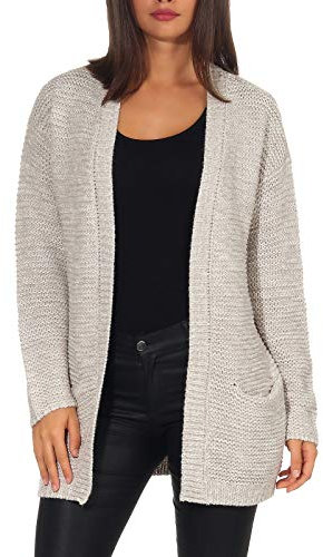 Vero Moda Knitted Cardigan VMNO Knit Cardigan Light Grey Melange M Light Grey Melange M