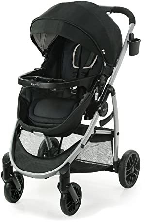 Graco Modes Pramette Kinderwagen, Baby-Kinderwagen mit True Pram Modus, wendbarer Sitz, Einhandfaltung, extra Stauraum, Kindertablett, Pierce
