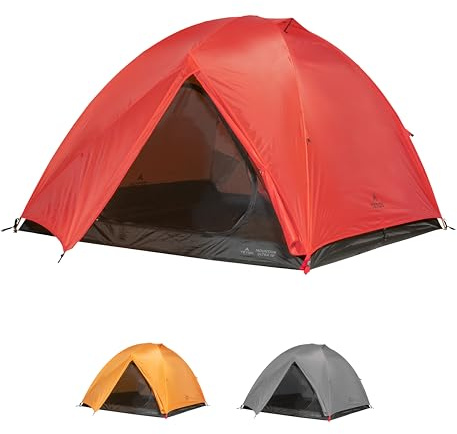 Teton Mountain Ultra Tent; 2 Person Backpacking Dome Tent for Camping