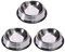 3 Piece Cat Bowl Stainless Steel Anti-slip Non-spill Cat Food Bowl£¬for Cats Puppies Rabbits Small Pets